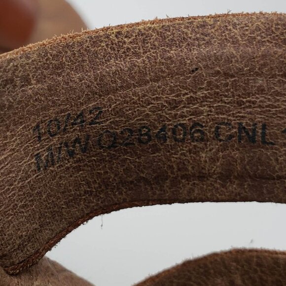 Korks by Kork Ease Platform Wedge Women's Della Brown Leather Strappy Buckled 10 - Picture 9 of 9